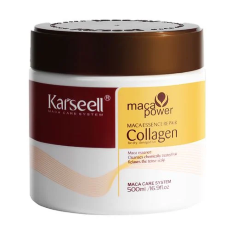 Маска для пошкодженого волосся з колагеном Karseell Power Maca Essence Repair Collagen Hair Mask, 500 мл