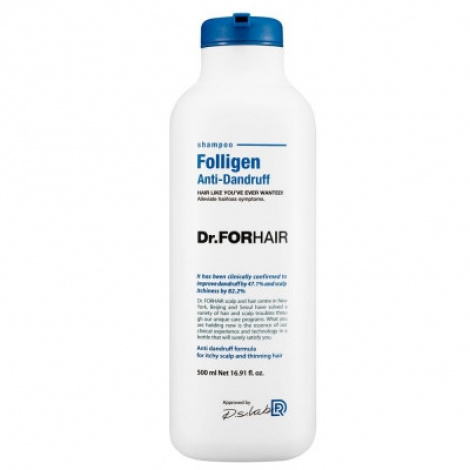 Шампунь от перхоти для ослабленных волос Dr.FORHAIR Folligen Anti-Dandruff Shampoo, 500 мл