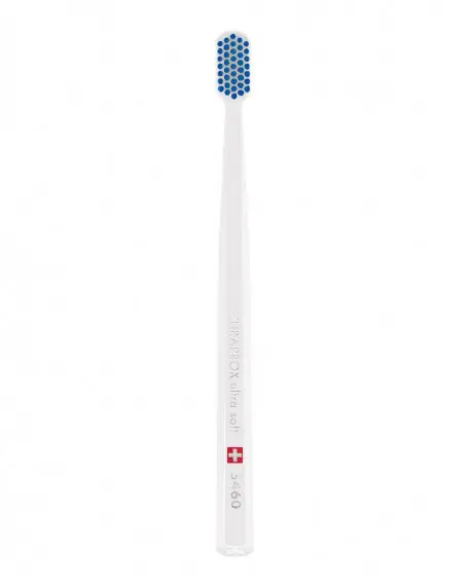 Зубна щітка Curaprox CS 5460 Ultra Soft, d 0,10 мм (біла щітка/синя щетина)