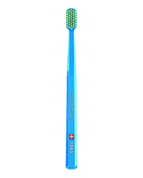 Зубная щетка Curaprox CS 1560 Soft, D 0,15 мм (щетка голубая/салатовая щетина)