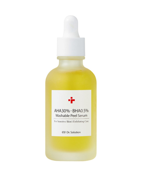 Пилинг-сыворотка CU Dr.Solution AHA 30% BНА 0.5% Washable Peel Serum, 50 мл