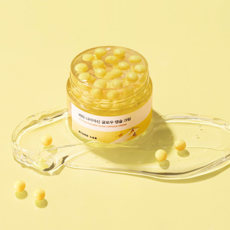 Осветитляющий крем с капсулами ROUND LAB Vita Niacinamide Glow Capsule Cream, 50 мл