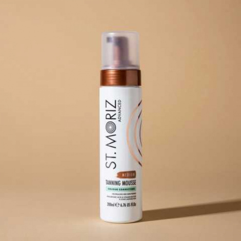 Автобронзат-мусс для средней кожи St Moriz Advanced Colour Correcting Mousse Medium, 200 мл