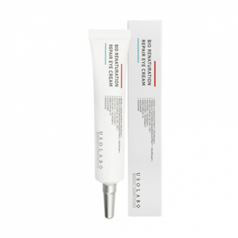 Антивіковий крем для шкіри навколо очей з пептидами USOLAB Bio Renaturation Eye Repair Cream, 30 мл