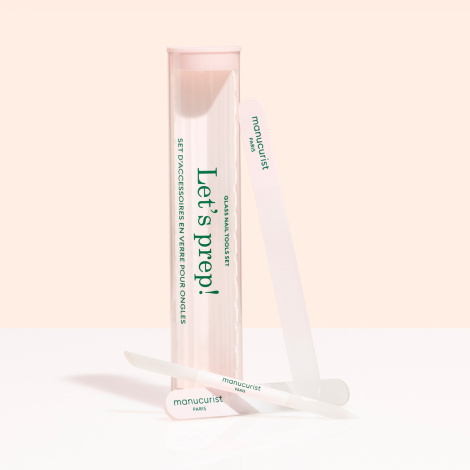 Набор стеклянных аксессуаров для ногтей Manucurist Trio Glass Nail Preparation