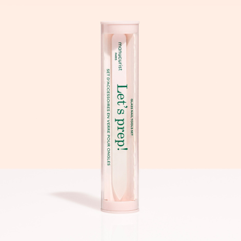 Набор стеклянных аксессуаров для ногтей Manucurist Trio Glass Nail Preparation