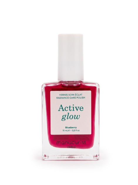 Лак для нігтів з рожевим глянцевим ефектом Manucurist Active™ Glow Blueberry, 15 мл