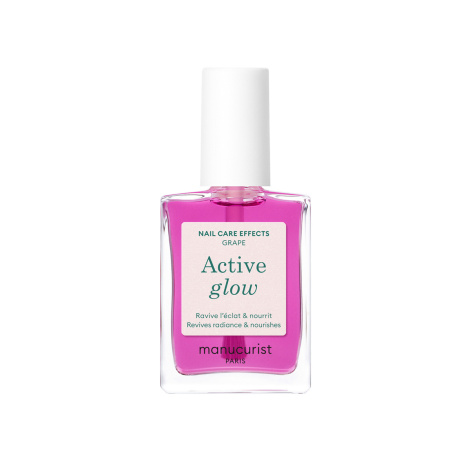 Лак для нігтів з бузковим глянцевим ефектом Manucurist Active™ Glow Grape, 15 мл