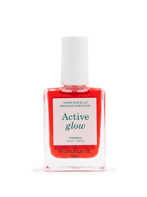 Лак для нігтів з ефектом коралового блиску Manucurist Active™ Glow Cranberry, 15 мл