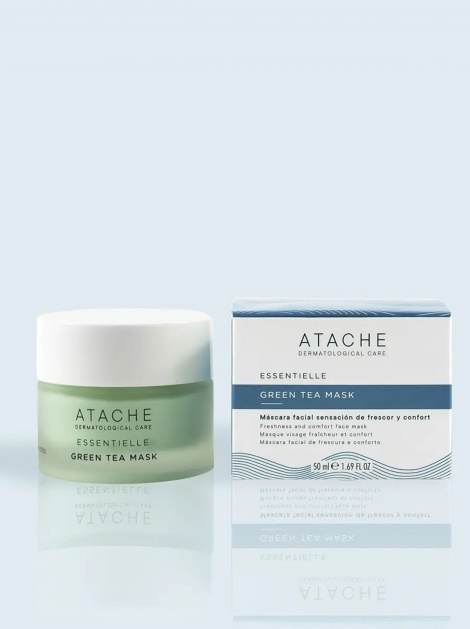 Маска відновлююча та заспокійлива з екстрактом зеленого чаю Essentielle Mask Green Tea Atache, 50 мл