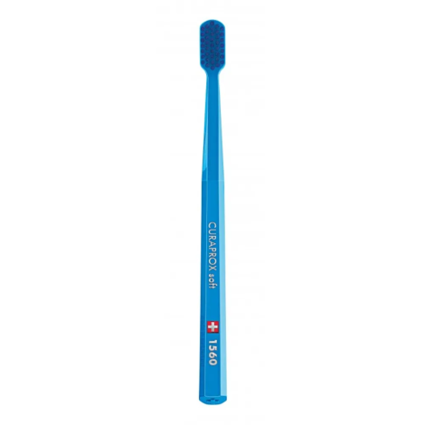 Зубная щетка Curaprox  CS 1560 Soft, D 0,15 мм (голубая щетка/синяя щетина)