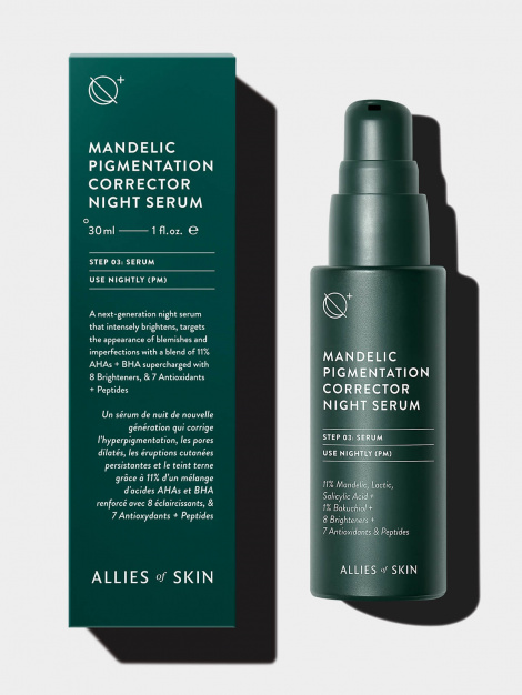 Нічна сироватка для обличчя Allies Of Skin Mandelic Pigmentation Corrector Night Serum, 30 мл