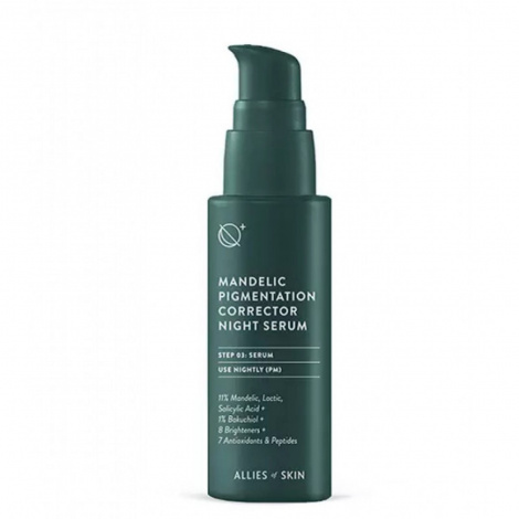 Нічна сироватка для обличчя Allies Of Skin Mandelic Pigmentation Corrector Night Serum, 8 мл
