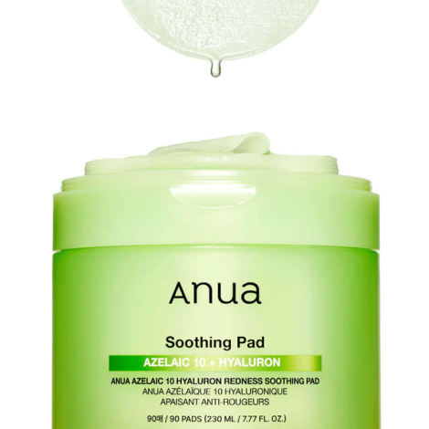 Тонер-пади з азелаїновою кислотою ANUA Azelaic 10 Hyaluron Redness Soothing Pad, 90 шт