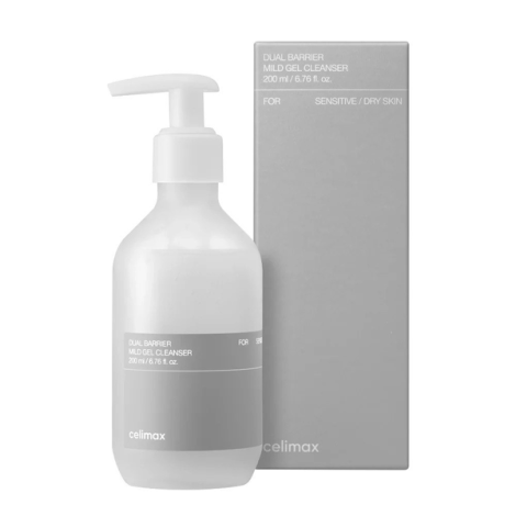 Гель-пенка для умывания с керамидами  Celimax Dual Barrier Mild Gel Cleanser, 200 мл