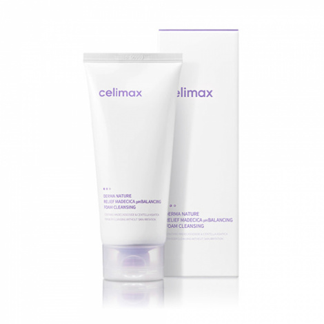 Деликатная пенка для умывания Celimax Derma Nature Relief Madecica pH Balancing Foam Cleansing, 150 мл