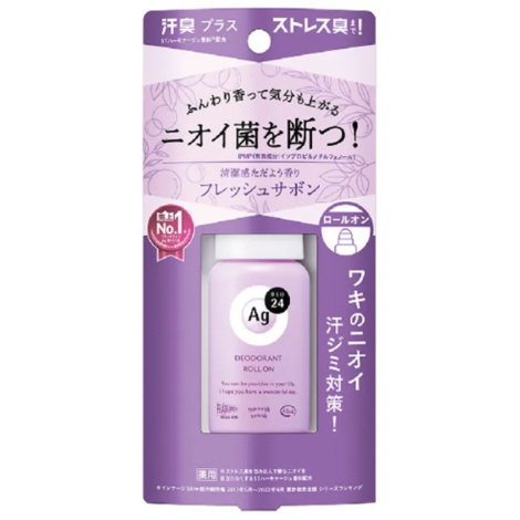 Дезодорант-антиперспірант Fine Today ( Shiseido) AG Deo 24 Roll-on DX Fresh Sabon, 40 мл