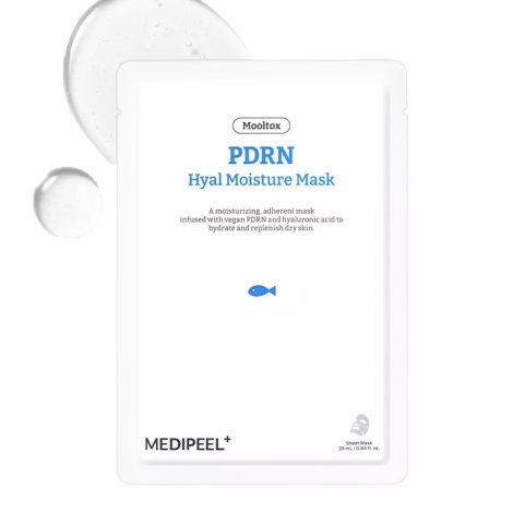 Увлажняющая тканевая маска для лица с растительным PDRN Medi Peel Mooltox PDRN Hyal Moisture Mask, 25 мл