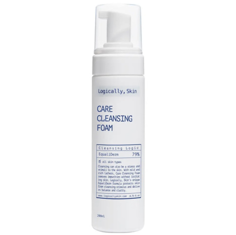Мягкая очистительная пенка для умывания Logically, Skin Care Cleansing Foam, 200 мл