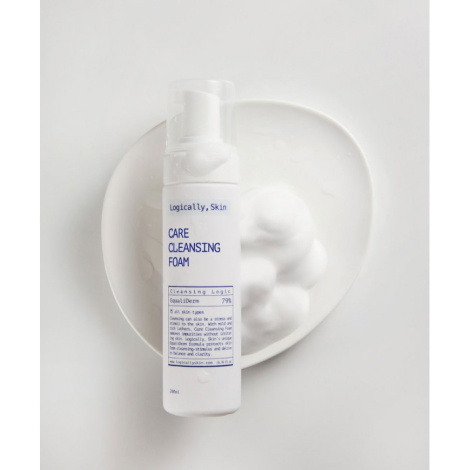 Мягкая очистительная пенка для умывания Logically, Skin Care Cleansing Foam, 200 мл