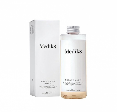 Ежедневный отшелушивающий тоник с РНА кислотами Medik8 Press & Glow Daily Exfoliating Tonic, 200 мл