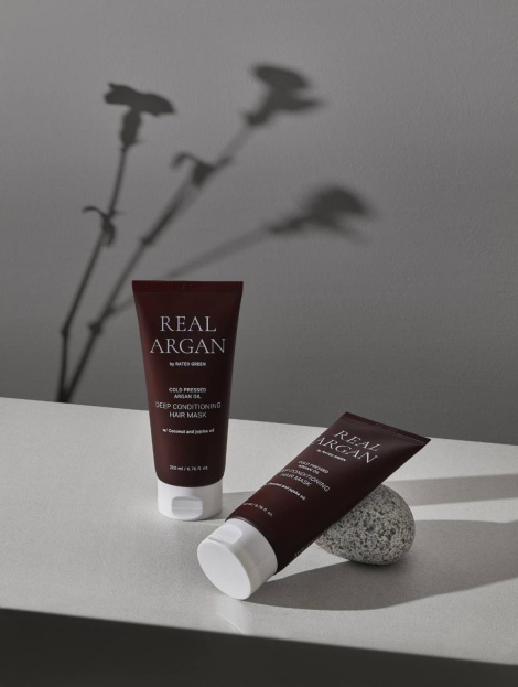 Глибоко-кондиціонуюча маска з аргановою олією REAL ARGAN DEEP CONDITIONING HAIR MASK Rated Green, 200 мл