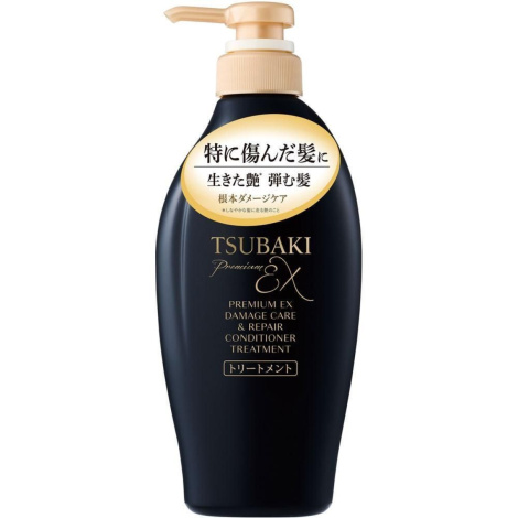 Кондиціонер Shiseido TSUBAKI Premium EX для догляду та відновлення пошкодженого волосся, 450 мл