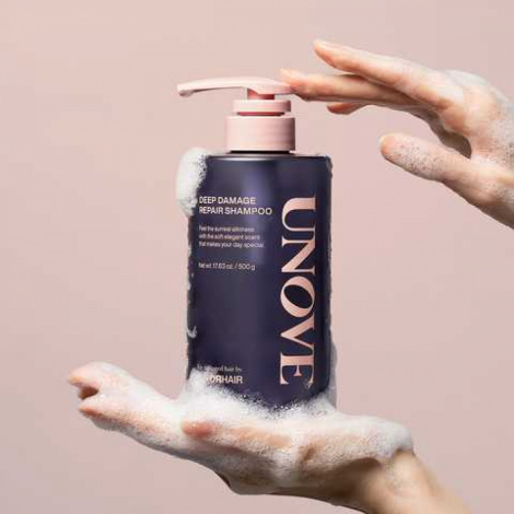 Восстанавливающий шампунь для поврежденных волос Unove Deep Damage Repair Shampoo, 500 мл