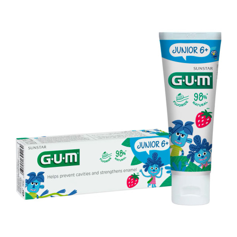 Зубна паста-гель GUM JUNIOR Strawberry, 50 мл