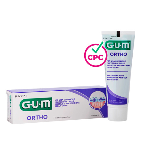 Зубна паста для брекетів і інших ортодонтичних вставок GUM Ortho, 75 мл