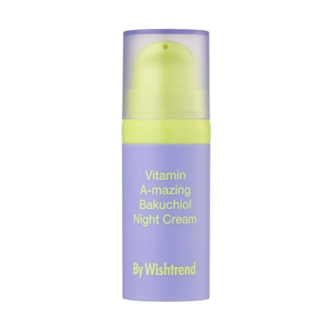 Нічний крем з ретинолом та бакучіолом BY WISHTREND Vitamin A-mazing Bakuchiol Night Cream, 10 мл