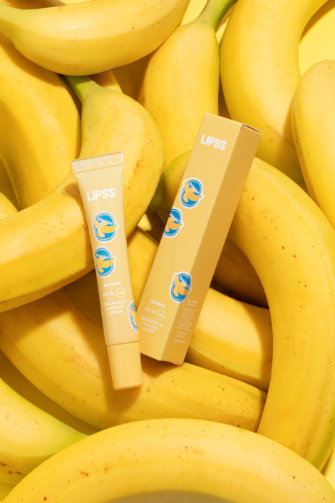 Ніжно-рожевий ліппер для губ SPF 20 LIPSS Banana Lipper, 10 мл
