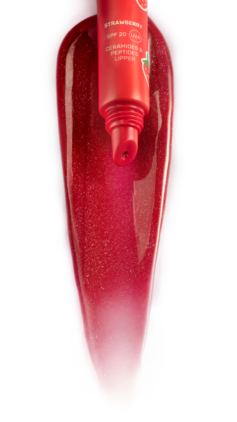 Полуничний ліппер для губ SPF 20 LIPSS Strawberry Lipper, 10 мл