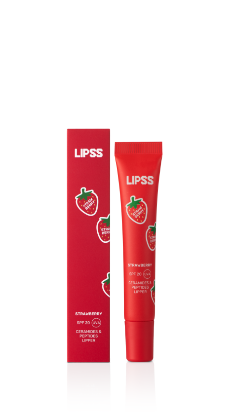 Полуничний ліппер для губ SPF 20 LIPSS Strawberry Lipper, 10 мл