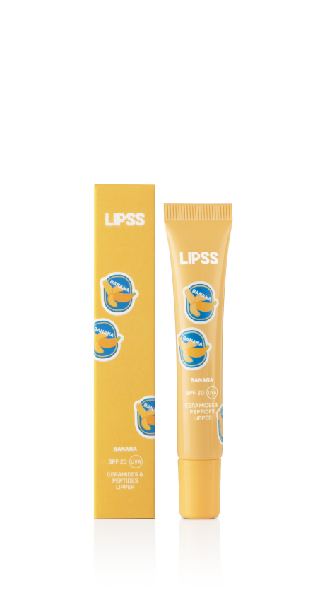 Ніжно-рожевий ліппер для губ SPF 20 LIPSS Banana Lipper, 10 мл