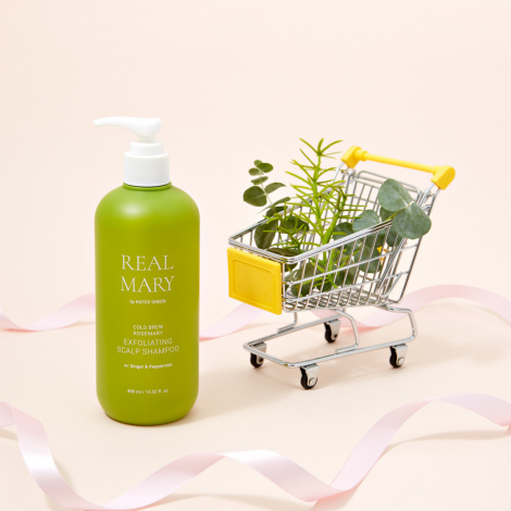 Глибокоочищающий шампунь для волосся з соком розмарину Rated Green REAL MARY COLD BREWED ROSEMARY EXFOLIATING SCALP SHAMPOO, 400 мл