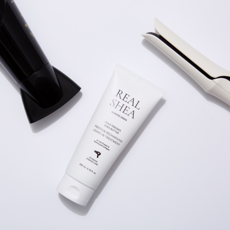 Термозахисний відновлюючий крем для волосся з маслом ши Rated Green REAL SHEA COLD PRESSED SHEA BUTTER LEAVE-IN TREATMENT, 50 мл