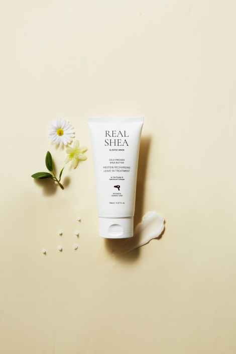 Термозахисний відновлюючий крем для волосся з маслом ши Rated Green REAL SHEA COLD PRESSED SHEA BUTTER LEAVE-IN TREATMENT, 50 мл