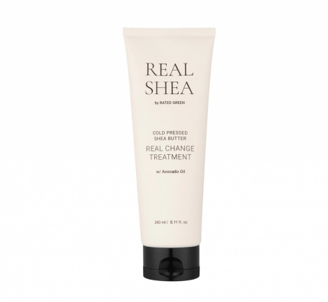 Живильна маска для волосся з маслом ши Rated Green RATED GREEN REAL SHEA COLD PRESSED SHEA BUTTER REAL CHANGE TREATMENT, 240 мл