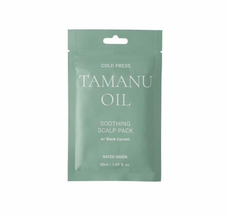 Маска заспокійлива для волосся та шкіри голови з маслом таману Rated Green Cold Press Tamanu Soothing Scalp Pack, 50 мл