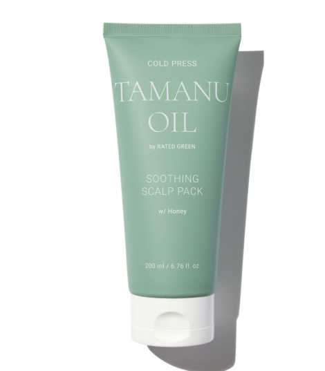 Маска заспокійлива для волосся та шкіри голови з маслом таману Rated Green Cold Press Tamanu Soothing Scalp Pack, 200 мл