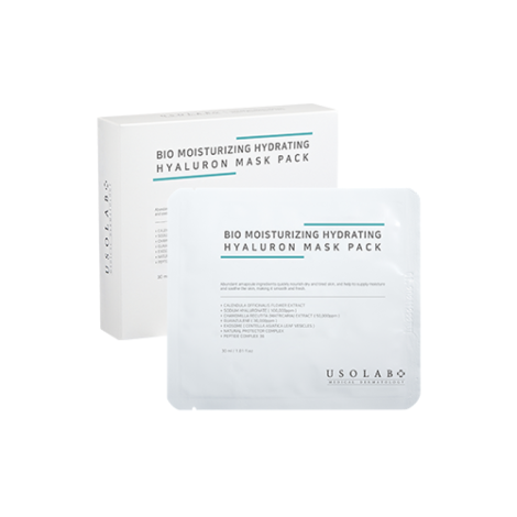 Увлажняющая, успокаивающая и омолаживающая USOLAB Bio Moisturizing Hydrating Hyaluron Mask Pack