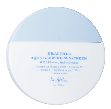 Зволожувальний сонцезахисний крем з пантенолом Dr.Althea Aqua Glowing Sunscreen SPF50+ PA++++, 45 мл
