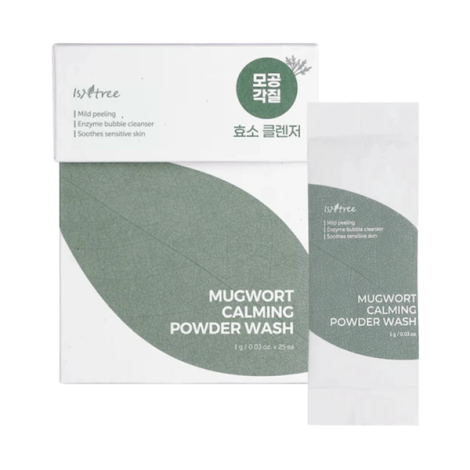 Пудра энзимная с полынью Isntree Spot Saver Mugwort Powder Wash, 25 шт * 1 г