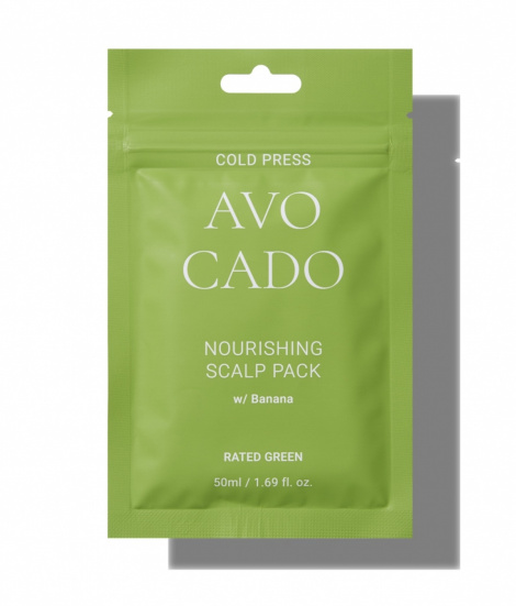 Живильна маска з маслом авокадо Rated Green Cold Press Avocado Nourishing Scalp Pack, 50 мл