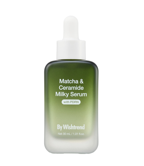 Відновлююча сироватка з матчею та церамідами By Wishtrend Matcha & Ceramide Milky Serum, 30 мл
