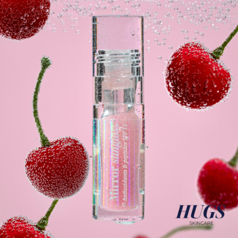 Блиск для губ HUGS Mirror Sungloss Antioxidants & Peptides SPF 15+ PA++, 5,5 мл
