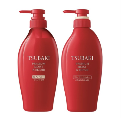 Набір шампунь + кондиціонер TSUBAKI Premium Moist зволоження та відновлення волосся, 2 * 450 мл