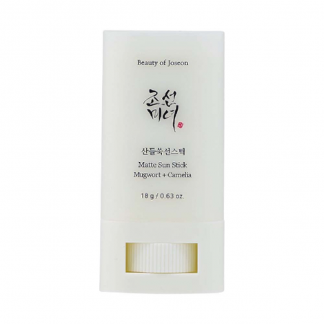 Сонцезахисний стік на основі екстракту полину та зеленого чаю BEAUTY OF JOSEON MATTE SUN STICK MUGWORT+CAMELIA, 18 г
