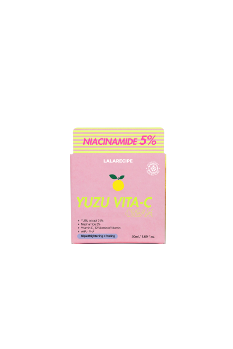 Вітамінний крем з ніацинамідом 5% та екстрактом юдзу LALARECIPE Yuzu Vita C Cream, 50 мл